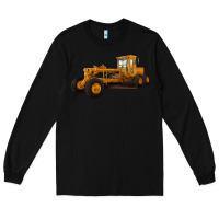 Black Motor Grader Long Sleeve Tee - LillyAllenDesigns