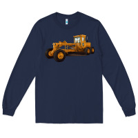 Navy Motor Grader Long Sleeve Tee - LillyAllenDesigns