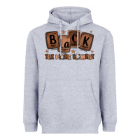 Heather Grey black the prime element melanin Heavyweight Hoodie - LillyAllenDesigns