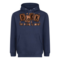 Navy black the prime element melanin Heavyweight Hoodie - LillyAllenDesigns