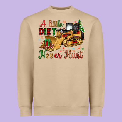 Christmas A Little Dirt Never Hurt Heavyweight Sweatshirt Designed By Artiststas