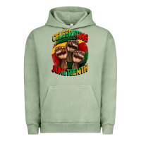 Pigment Oil Green im celebrating juneteenth  (1) Urban Hoodie - CowGirlArtShop
