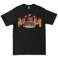 Black mom bear with sunflowers Premium Tee - RanaPortraitStore