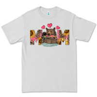 Dove Grey mom bear with sunflowers Premium Tee - RanaPortraitStore