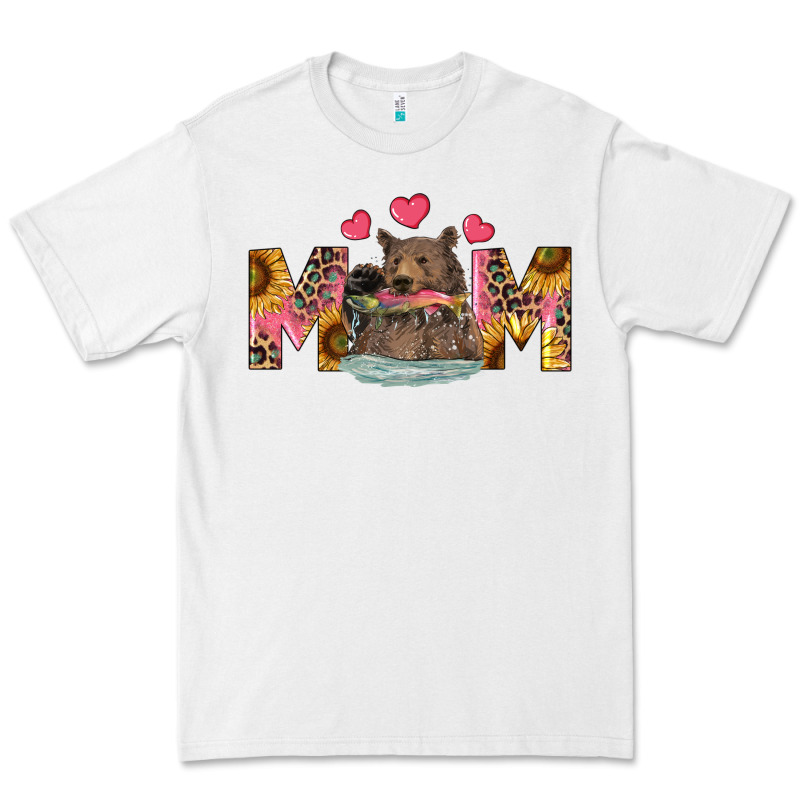 Mom Bear With Sunflowers Premium Tee by RanaPortraitStore | Teevron