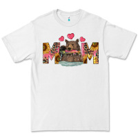 White mom bear with sunflowers Premium Tee - RanaPortraitStore