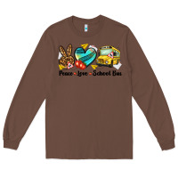 Chestnut peace love school bus Long Sleeve Tee - NancyCooperArtShop