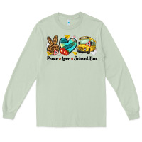 Matcha peace love school bus Long Sleeve Tee - NancyCooperArtShop