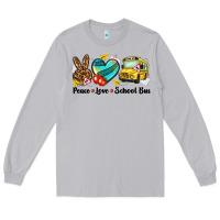 Moon Dust peace love school bus Long Sleeve Tee - NancyCooperArtShop