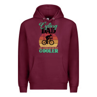 Burgundy Mens Cycling Dad Bike Rider Cyclist Father s Day Gift Funny Premium Hoodie - Bettercallsaul