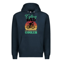 Navy Mens Cycling Dad Bike Rider Cyclist Father s Day Gift Funny Premium Hoodie - Bettercallsaul