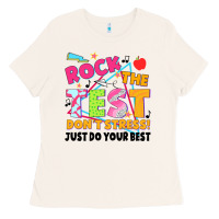 Bone rock the test don't stress! just do your best Ladies Tee - JahusDesignShop
