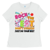 White rock the test don't stress! just do your best Ladies Tee - JahusDesignShop