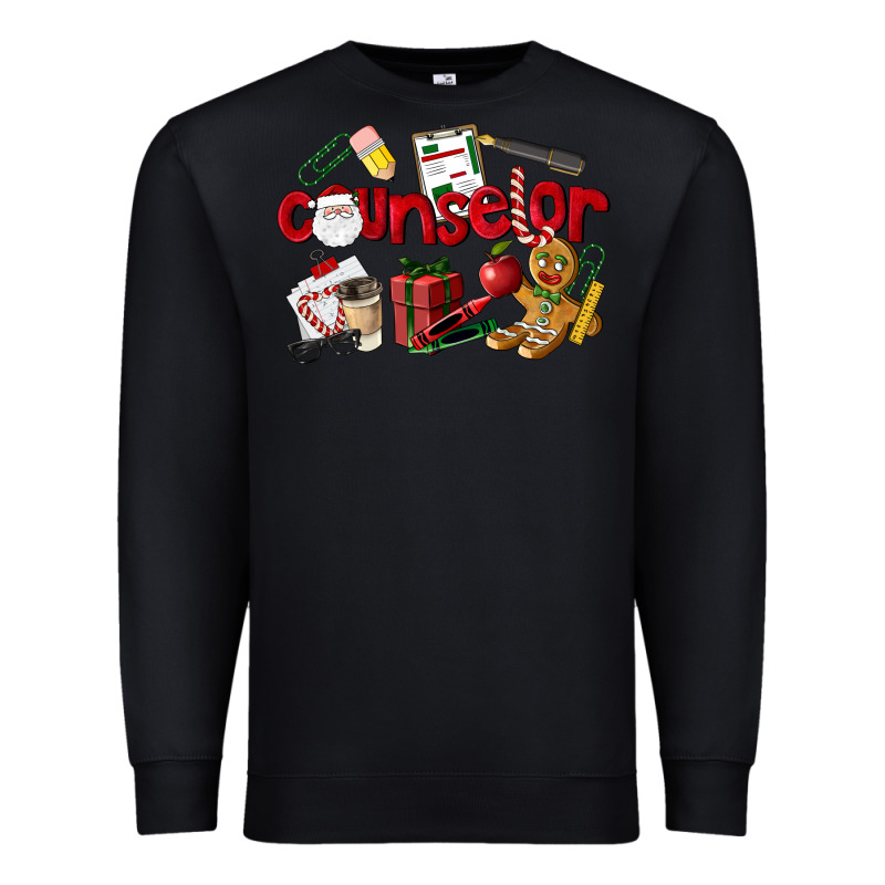 Counselor Christmas Premium Sweatshirt by LillyAllenDesigns | Teevron