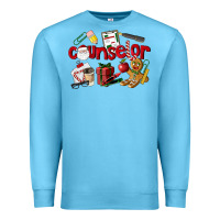 Ocean Blue Counselor Christmas Premium Sweatshirt - LillyAllenDesigns