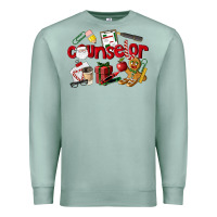 Seafoam Counselor Christmas Premium Sweatshirt - LillyAllenDesigns