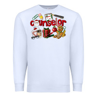 White Counselor Christmas Premium Sweatshirt - LillyAllenDesigns