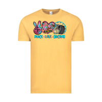 Vintage Mustard peace love racing Vintage Tee - AdoDesignShop
