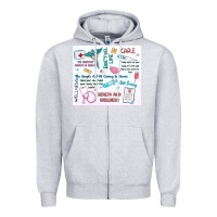 Heather Grey doctor life Zipper Hoodie - MaliasSmallBusiness