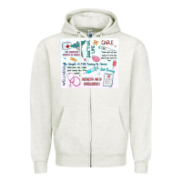 Oatmeal Heather doctor life Zipper Hoodie - MaliasSmallBusiness