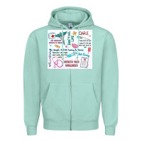 Seafoam doctor life Zipper Hoodie - MaliasSmallBusiness