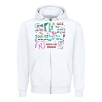 White doctor life Zipper Hoodie - MaliasSmallBusiness