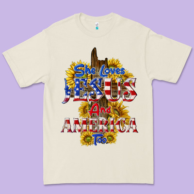 Premium Tee she loves jesus