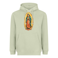 Matcha our lady of guadalupe Heavyweight Hoodie - LillyAllenDesigns