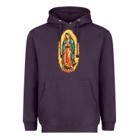 Plum our lady of guadalupe Heavyweight Hoodie - LillyAllenDesigns