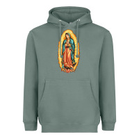 Sage our lady of guadalupe Heavyweight Hoodie - LillyAllenDesigns