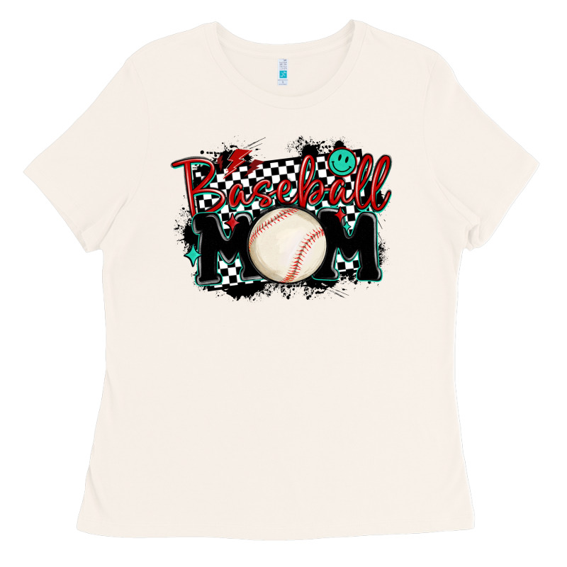 Baseball Mom Ladies Tee by MaliasSmallBusiness | Teevron
