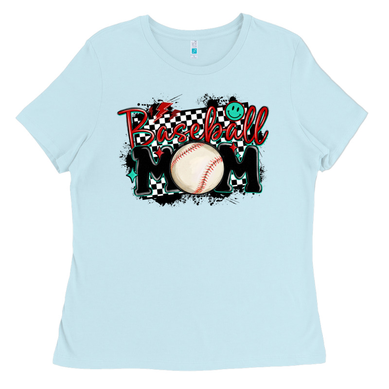 Baseball Mom Ladies Tee by MaliasSmallBusiness | Teevron