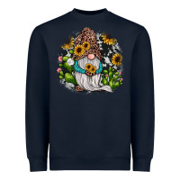 Navy gnomes sunflower cactus Heavyweight Sweatshirt - JahusDesignShop