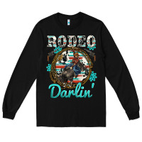 Black rodeo darling Long Sleeve Tee - BarkalooDesign