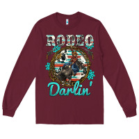 Burgundy rodeo darling Long Sleeve Tee - BarkalooDesign