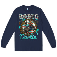 Navy rodeo darling Long Sleeve Tee - BarkalooDesign