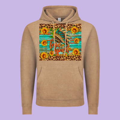 Free Spirit Vintage Hoodie Designed By Hra Design Shop