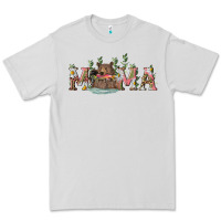 Dove Grey mama with bear and daisy Premium Tee - RanaPortraitStore