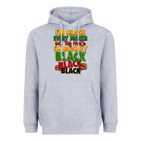 Heather Grey juneteenth im black every month Heavyweight Hoodie - LillyAllenDesigns