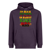 Plum juneteenth im black every month Heavyweight Hoodie - LillyAllenDesigns