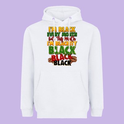 Juneteenth Im Black Every Month Heavyweight Hoodie Designed By Lillyallendesigns