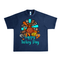 Navy happy turkey day Urban Heavy Tee - JahusDesignShop