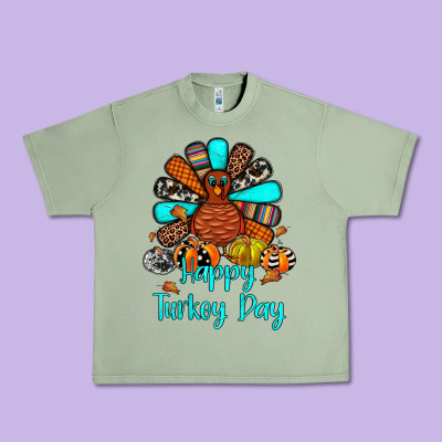 Happy Turkey Day Urban Heavy Tee Designed By Jahusdesignshop