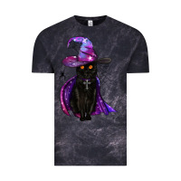 Cloud Black black witch cat Vintage Tee - BundleAndBundleShop