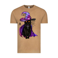 Vintage Camel black witch cat Vintage Tee - BundleAndBundleShop