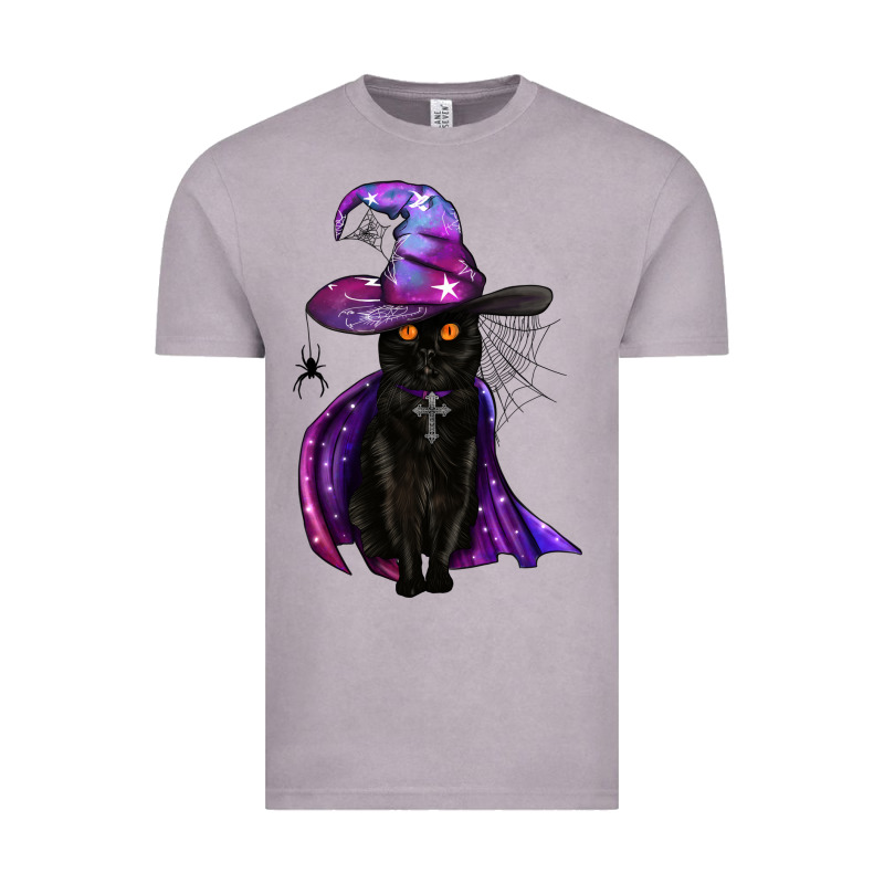 Black Witch Cat Vintage Tee by BundleAndBundleShop | Teevron