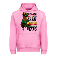 Fuchsia Pink juneteenth 1865 because my ancestors Urban Hoodie - CowGirlArtShop