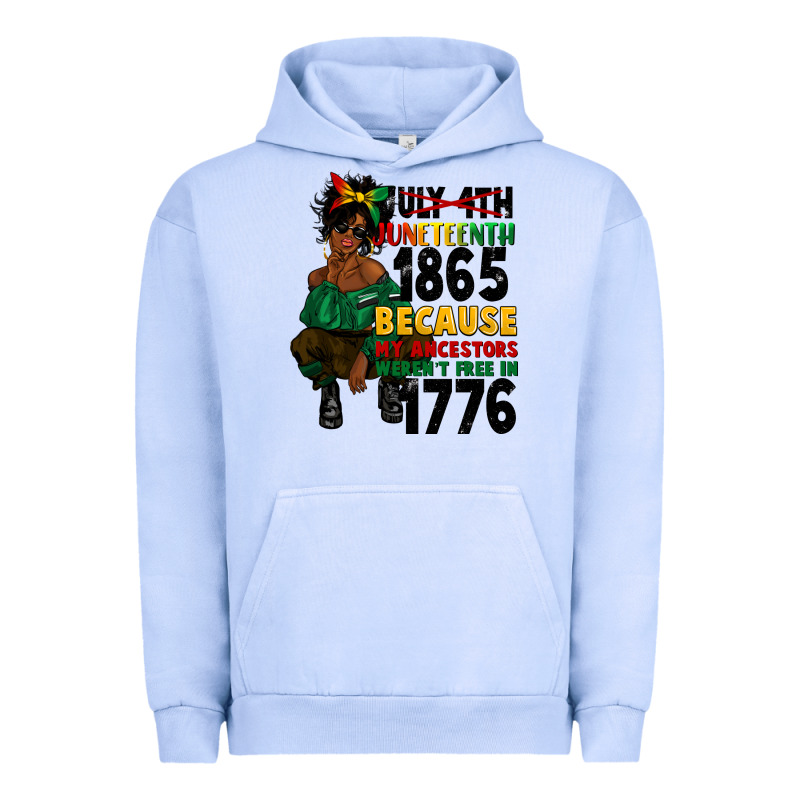 Juneteenth 1865 Because My Ancestors Urban Hoodie by CowGirlArtShop | Teevron