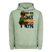 Pigment Oil Green juneteenth 1865 because my ancestors Urban Hoodie - CowGirlArtShop