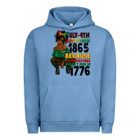 Pigment Pebble Blue juneteenth 1865 because my ancestors Urban Hoodie - CowGirlArtShop